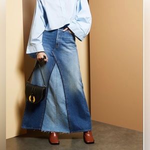 Denim maxi skirt by Maison Margiela